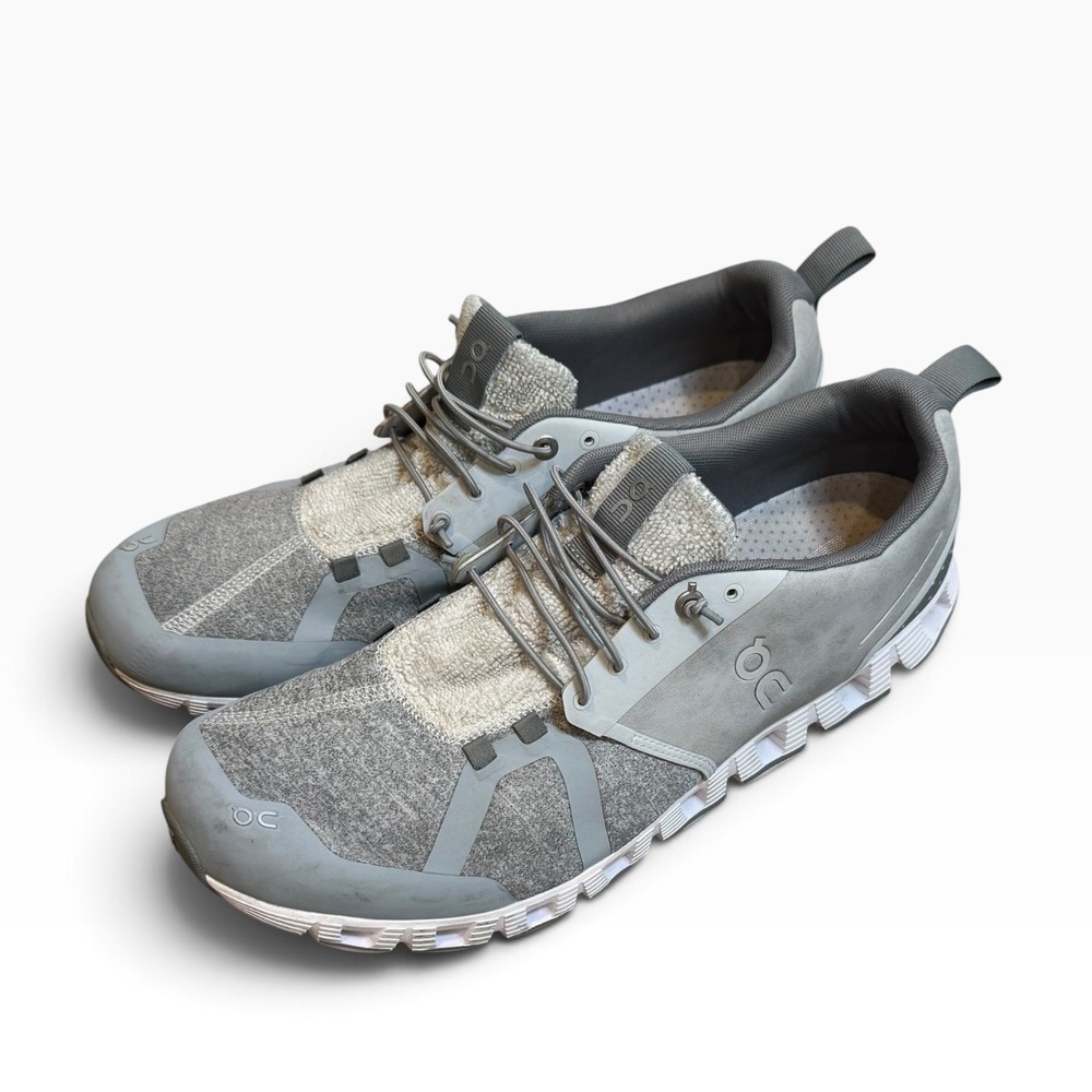 On Cloud Terry Mens Running Shoes Grey Pebble Sneakers 18.99842 Size 11 cloud 2